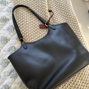 Coach Black Leather Day Tote Bag
